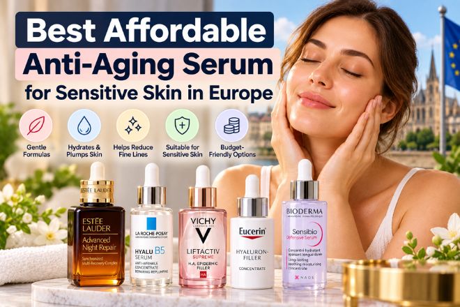 Best affordable anti-aging serum for sensitive skin in Europe