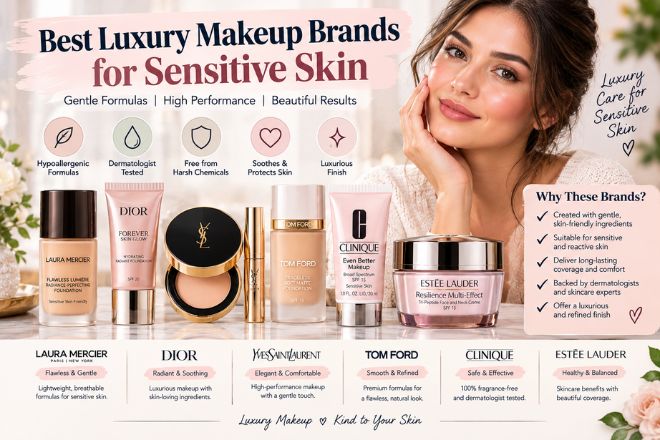 Best luxury makeup brands for sensitive skin