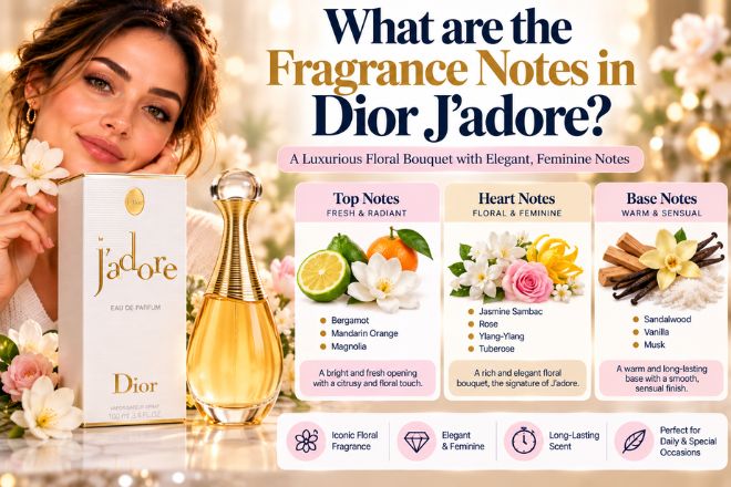 What are the fragrance notes in Dior J'adore